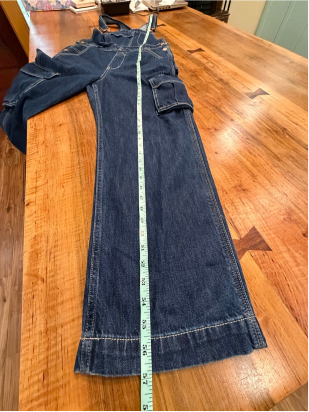 Gap Denim Carpenter Cargo Overalls Jumpsuit - Size S - Picture 12 of 12